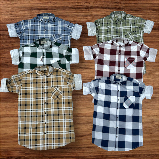 4 Checked Shirts Just 999/- Only